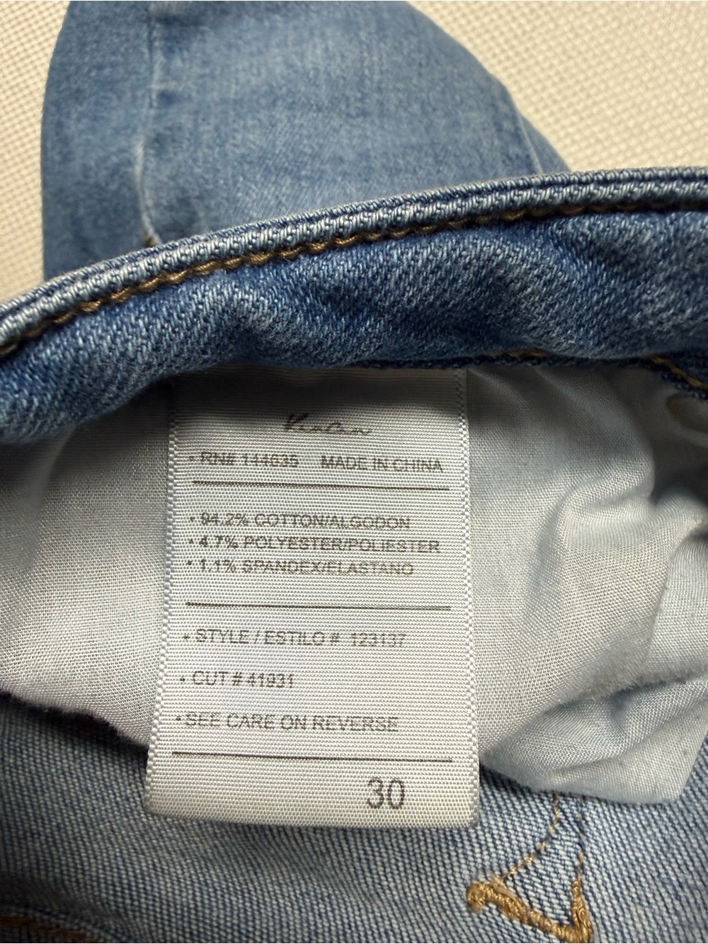 KanCan Light Blue Flared Jeans with Frayed Hem - Picture 6 of 10